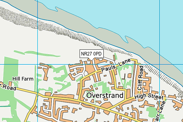 NR27 0PD map - OS VectorMap District (Ordnance Survey)