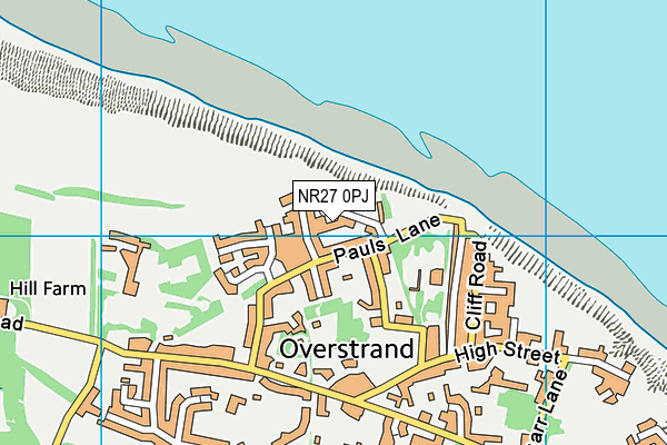 NR27 0PJ map - OS VectorMap District (Ordnance Survey)