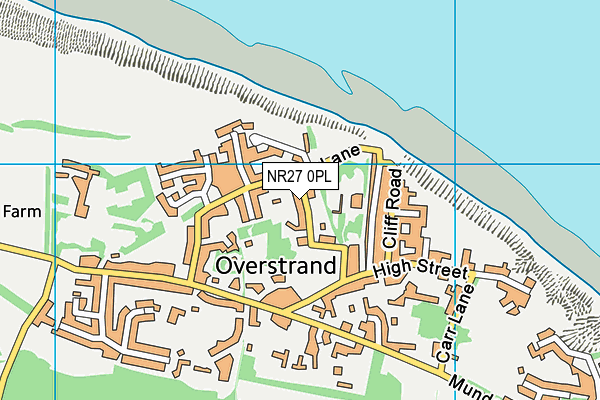 NR27 0PL map - OS VectorMap District (Ordnance Survey)
