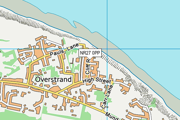 NR27 0PP map - OS VectorMap District (Ordnance Survey)