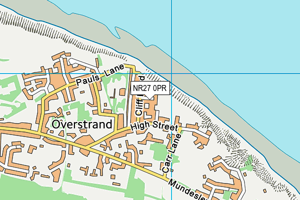 NR27 0PR map - OS VectorMap District (Ordnance Survey)
