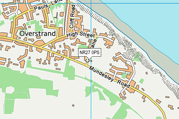 NR27 0PS map - OS VectorMap District (Ordnance Survey)