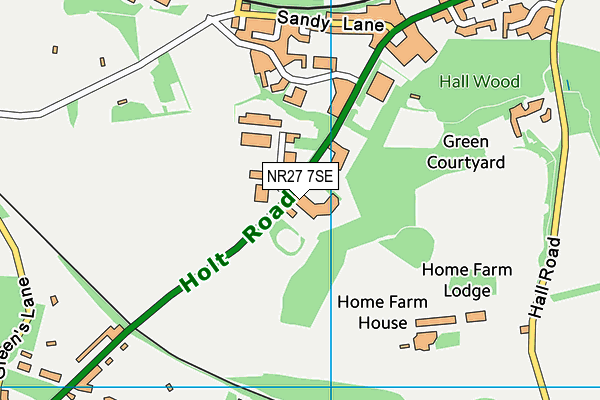 NR27 7SE map - OS VectorMap District (Ordnance Survey)