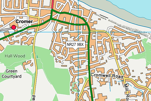 NR27 9BX map - OS VectorMap District (Ordnance Survey)