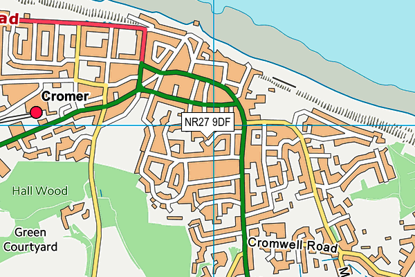 NR27 9DF map - OS VectorMap District (Ordnance Survey)