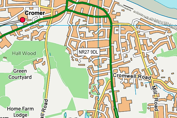 NR27 9DL map - OS VectorMap District (Ordnance Survey)