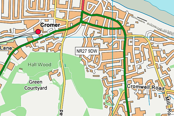 Map of NEWHAVEN COURT (CROMER) LIMITED at district scale
