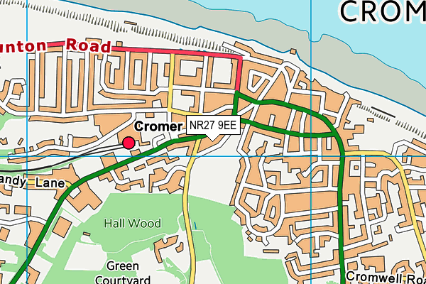 NR27 9EE map - OS VectorMap District (Ordnance Survey)