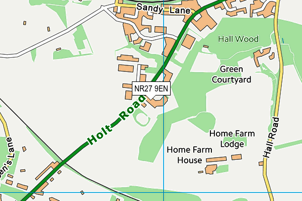 NR27 9EN map - OS VectorMap District (Ordnance Survey)