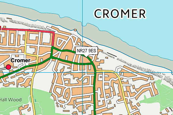 Map of THE HATCH CROMER LIMITED at district scale