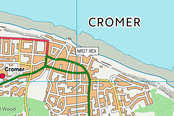 NR27 9EX map - OS VectorMap District (Ordnance Survey)