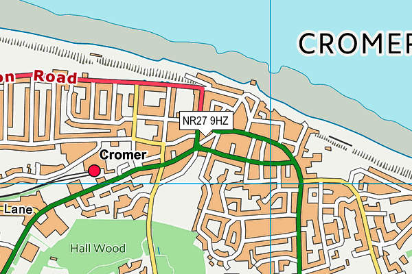 Map of CROMER GENTS BARBER LTD at district scale