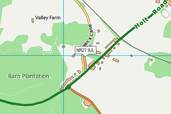 NR27 9JL map - OS VectorMap District (Ordnance Survey)
