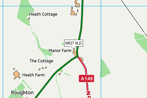 NR27 9LD map - OS VectorMap District (Ordnance Survey)