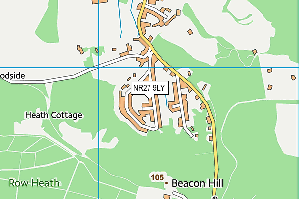 NR27 9LY map - OS VectorMap District (Ordnance Survey)