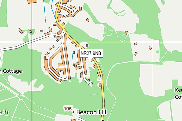 NR27 9NB map - OS VectorMap District (Ordnance Survey)