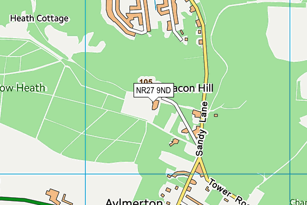 NR27 9ND map - OS VectorMap District (Ordnance Survey)
