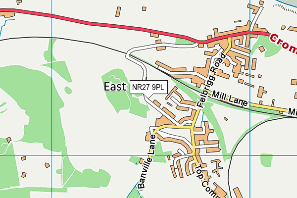 NR27 9PL map - OS VectorMap District (Ordnance Survey)