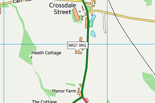 NR27 9RQ map - OS VectorMap District (Ordnance Survey)