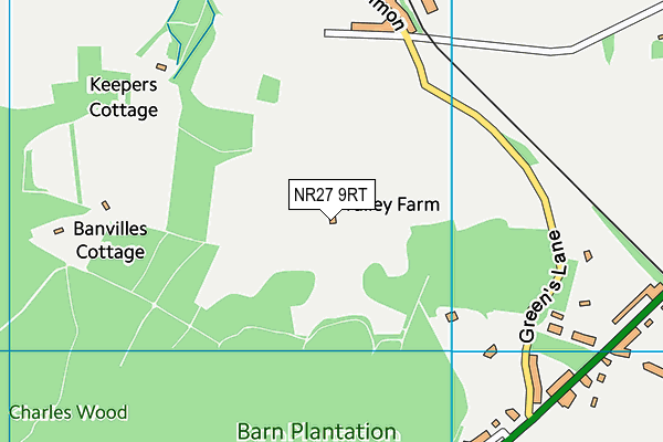 NR27 9RT map - OS VectorMap District (Ordnance Survey)