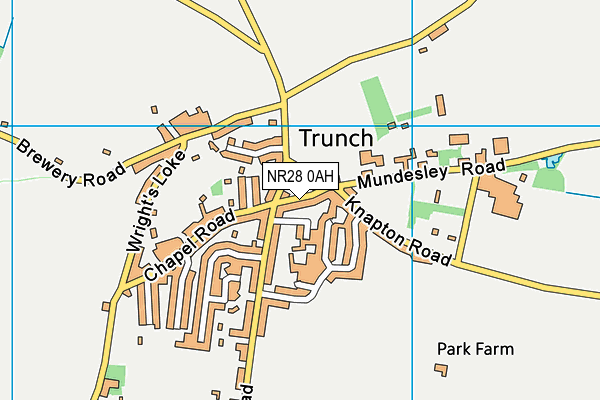 NR28 0AH map - OS VectorMap District (Ordnance Survey)