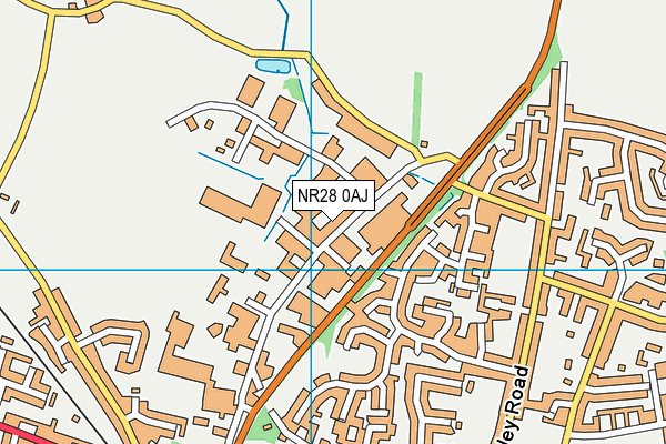NR28 0AJ map - OS VectorMap District (Ordnance Survey)