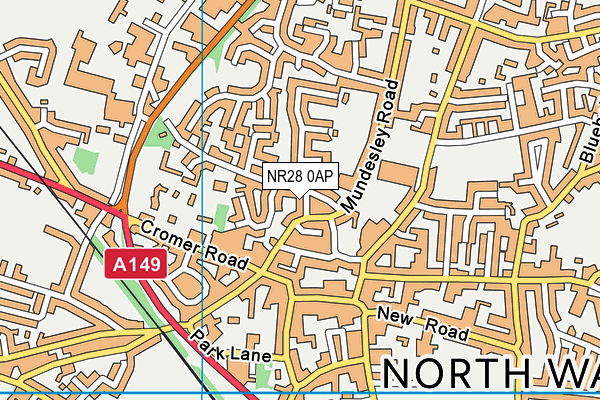 NR28 0AP map - OS VectorMap District (Ordnance Survey)