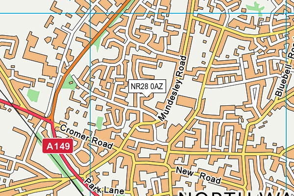 NR28 0AZ map - OS VectorMap District (Ordnance Survey)