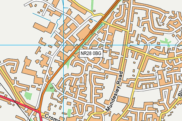 NR28 0BG map - OS VectorMap District (Ordnance Survey)