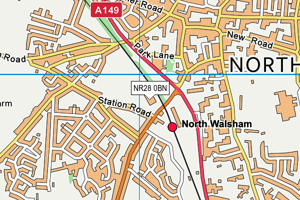 NR28 0BN map - OS VectorMap District (Ordnance Survey)