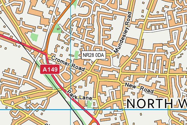 NR28 0DA map - OS VectorMap District (Ordnance Survey)