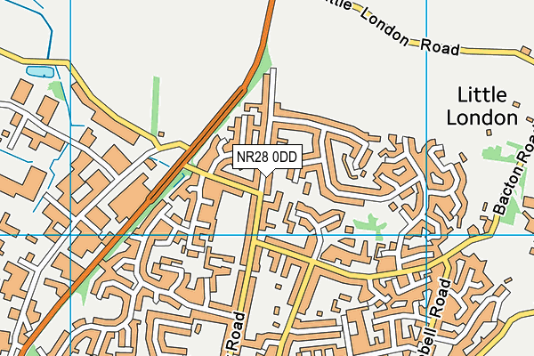 NR28 0DD map - OS VectorMap District (Ordnance Survey)