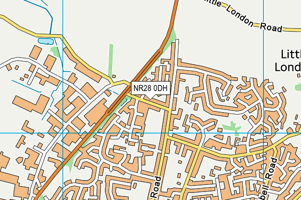 NR28 0DH map - OS VectorMap District (Ordnance Survey)