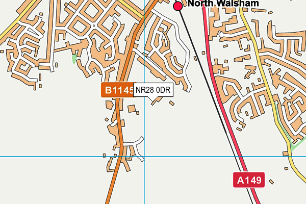 NR28 0DR map - OS VectorMap District (Ordnance Survey)