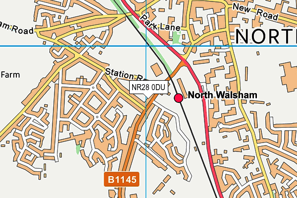 NR28 0DU map - OS VectorMap District (Ordnance Survey)