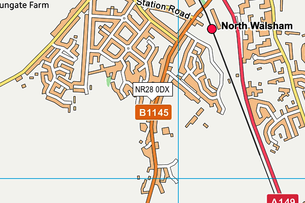 NR28 0DX map - OS VectorMap District (Ordnance Survey)