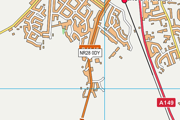 NR28 0DY map - OS VectorMap District (Ordnance Survey)