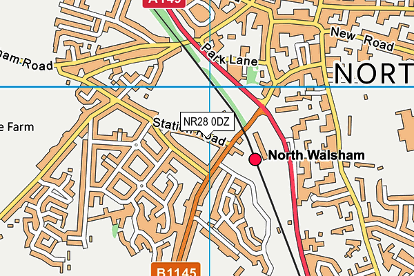 NR28 0DZ map - OS VectorMap District (Ordnance Survey)