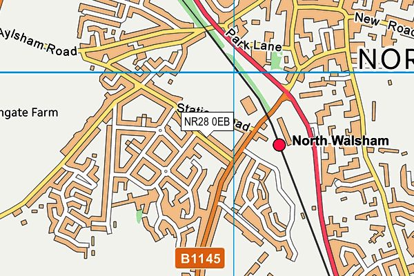 NR28 0EB map - OS VectorMap District (Ordnance Survey)