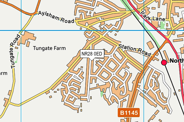 NR28 0ED map - OS VectorMap District (Ordnance Survey)