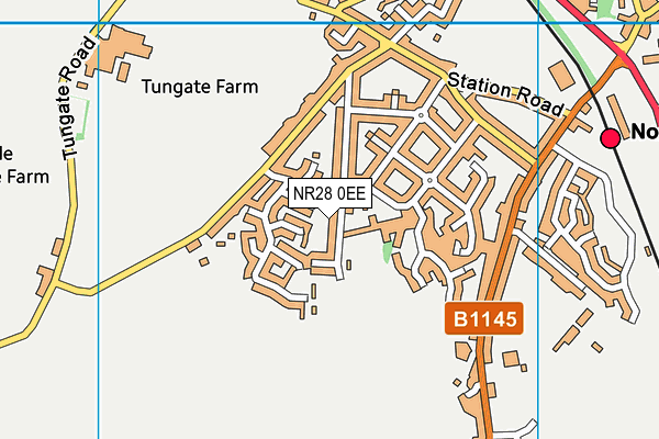 NR28 0EE map - OS VectorMap District (Ordnance Survey)