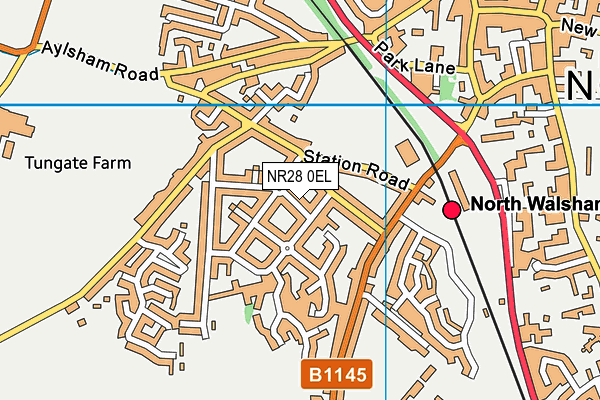 NR28 0EL map - OS VectorMap District (Ordnance Survey)
