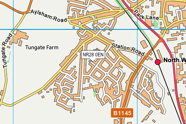 NR28 0EN map - OS VectorMap District (Ordnance Survey)