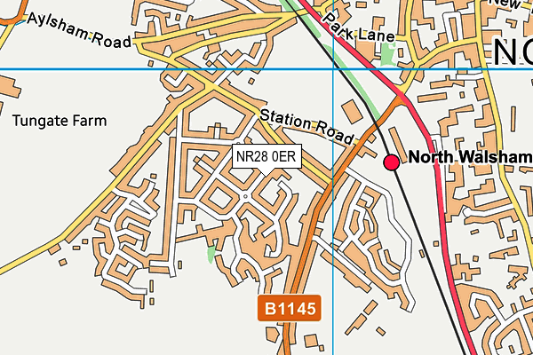 NR28 0ER map - OS VectorMap District (Ordnance Survey)