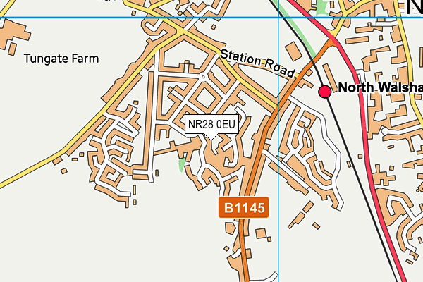 NR28 0EU map - OS VectorMap District (Ordnance Survey)