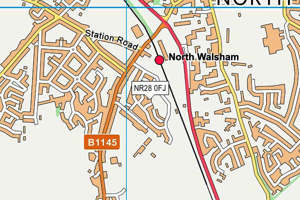 NR28 0FJ map - OS VectorMap District (Ordnance Survey)