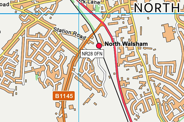 NR28 0FN map - OS VectorMap District (Ordnance Survey)