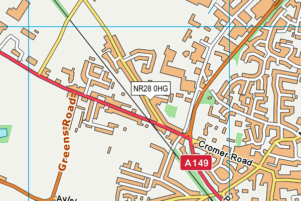 NR28 0HG map - OS VectorMap District (Ordnance Survey)