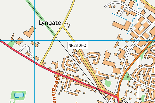 NR28 0HQ map - OS VectorMap District (Ordnance Survey)