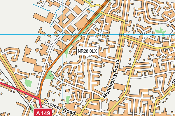 NR28 0LX map - OS VectorMap District (Ordnance Survey)